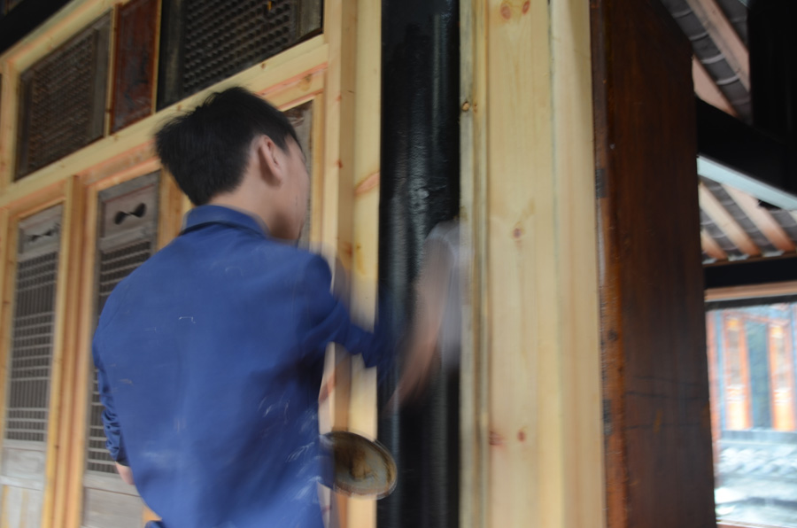 仿古建筑施工團(tuán)隊(duì)(部分)